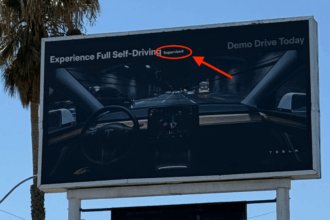 Tesla does a rare ad and it’s pathetically misleading