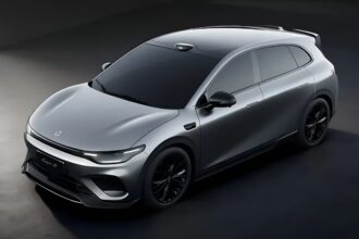 Leapmotor B05 Ultra, its first electric hot hatch, previewed for 2026 launch
